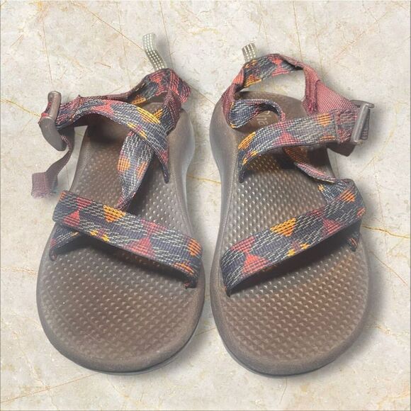 Chaco Kids Multicolor Z/1 Ecotread Ohkurr Strappy Basket Weave Sandal Size 2 - Picture 1 of 13
